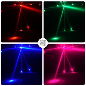 180W Triple faisceau Laser LED phare Mobile RGBW couleur émettant des roues chaudes DMX maître-esclave Club fête Disco DJ faisceau lumières - Product Image 2
