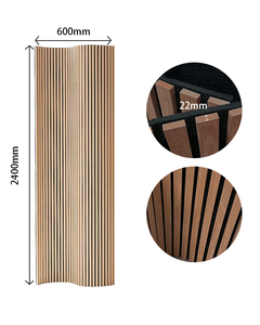 Kasaro Chất lượng cao rãnh bên ngoài Ốp trang trí âm thanh bằng chứng tường Bảng điều khiển akustikpaneele linh hoạt Gỗ Acoustic tấm - Product Image 2