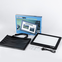 Visualiseur de diapositives portable MEDALight Slim 120 mm avec rétroéclairage LED pour films 35 mm et diapositives anciennes, boîte à lumière de numérisation (matériau ABS, multi-tailles)