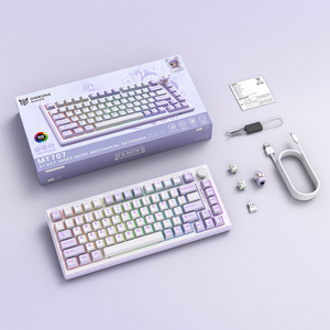 Wholesale ONIKUMA MT707 RGB Backlit Hot-Swappable Mechanical 82-Key Wireless Gaming Keyboard USB-C <strong>Interface</strong> Gasket Structure - Product Image 3