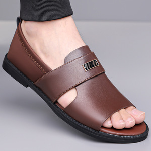 Sandales respirantes à bout ouvert pour hommes, antidérapantes, décontractées, pour l'extérieur, la plage, la marche estivale - Product Image 3