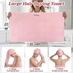 Premium Soft Terry <b>Towel</b> Dress for Women with Pocket and <b>Hair</b> <b>Towel</b> <b>Wrap</b> Set for Bath Spa and Relaxation - Product Image 6