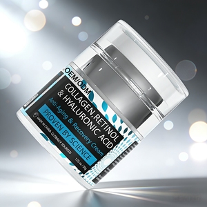 Crème Visage Hydratante et Repulpante au Collagène, Rétinol et Acide Hyaluronique – En Stock – Soin Hydratant Profond à la <span class=keywords><strong>Vitamine</strong></span> <span class=keywords><strong>A</strong></span> pour la Peau - Product Image 1