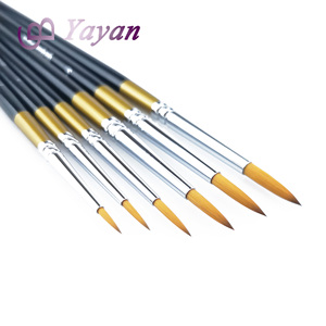 Set di Pennelli Sintetici in Nylon Rotondi per <span class=keywords><strong>Pittura</strong></span> ad Acquerello e Olio, Pennelli per Arte Acrilica all'Ingrosso - Product Image 5