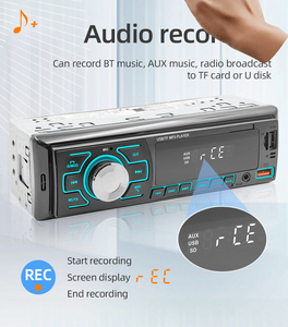 BQCC Autoradio Universel 1 Din 12V <span class=keywords><strong>Transmetteur</strong></span> <span class=keywords><strong>FM</strong></span> <span class=keywords><strong>Bluetooth</strong></span> avec Contrôle APP, Protection d'Alimentation, Lecteur MP3 Amplificateur Audio FLAC pour Véhicules VW - Product Image 4