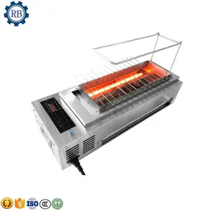 En düşük fiyat tavuk döner barbekü ızgara makinesi otomatik tavuk barbekü ızgara makinesi açık kömür BARBEKÜ ızgara