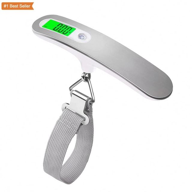 Jumon Portable Digital Electronic Lithium Battery Powered Lightweight Luggage Case Lid Hanging Scale 50kg Travel Backlight