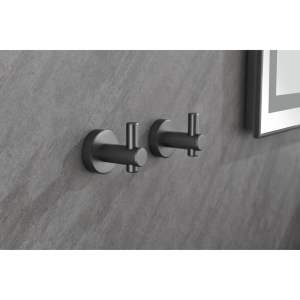 Moderno juego de toallero de pared de acero inoxidable de 50-60 cm con calefactor para uso en el baño del hogar - Product Image 5