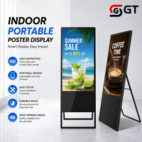 Afficheur publicitaire Android d'intérieur ultra-fin vertical, conçu pour un fonctionnement commercial stable 24h/24 et 7j/7 pour les centres commerciaux