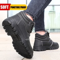 Xinpuguyisa — bottes de sécurité en caoutchouc S3, avec semelle en caoutchouc, antistatiques, antidérapant, résistant à l'usure, chaussures étanches à bout en acier