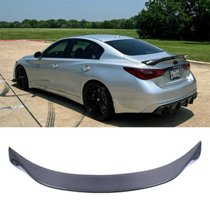 For Q50 Q50S Q50L ASPEC Style Carbon Fiber <b>Rear</b> <b>Spoiler</b> Trunk Wing 2013-2023 - Product Image 1