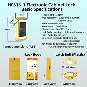 Cerradura Inteligente RFID HF616-1SDN <span class=keywords><strong>para</strong></span> Casilleros Escolares, Armarios de Almacenamiento <span class=keywords><strong>para</strong></span> <span class=keywords><strong>Estudiantes</strong></span>, Segura, Confiable y Fácil de Usar <span class=keywords><strong>para</strong></span> <span class=keywords><strong>Estudiantes</strong></span> y Personal - Product Image 3
