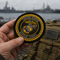 Patch brodé personnalisé avec logo, motif floral alphabet, fait main, vente en gros, badge de créateur, à coudre ou thermocollant pour vêtements, chapeaux, sacs, vestes et accessoires