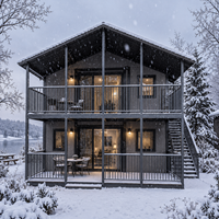 Kits de maisons modulaires préfabriquées de luxe 2026, extensibles verticalement, 20 et 40 pieds, pour l'extérieur