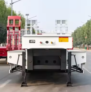 Remorque semi-remorque surbaissée à col de cygne, 3, 4, 5 essieux, robuste, 40, 60, 80, 100, 120 tonnes, hydraulique, à plateau surbaissé, prix - Product Image 1