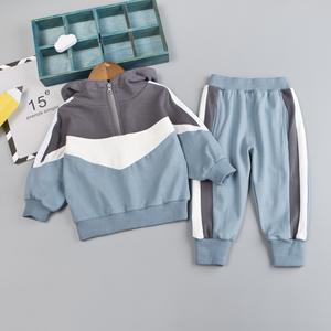 Nuevo Conjunto de Ropa para Niños de Primavera y Otoño, Sudadera con Capucha y Mangas Largas, Conjunto Deportivo para Bebé, Sudadera con Media Cremallera, Conjunto de Dos Piezas - Product Image 2