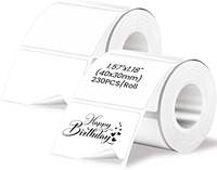 Label Termal 40x30mm 230Pcs Stiker Sintetis Tahan Air Perekat Sendiri dalam Gulungan untuk Label Harga Barcode Kemasan