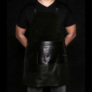 Tablier en cuir imperméable haut de gamme pour hommes, idéal pour les cafés, barbiers et coiffeurs – Design créatif à porter à la taille - Product Image 1