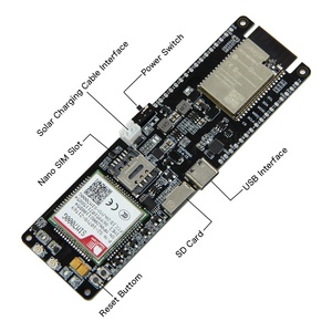 Carte de développement <span class=keywords><strong>T</strong></span>-<span class=keywords><strong>SIM7000G</strong></span> <span class=keywords><strong>TTGO</strong></span> avec puce WROVER-B ESP32 18560 support de batterie de charge solaire WiFi 18560 ICs - Product Image 4