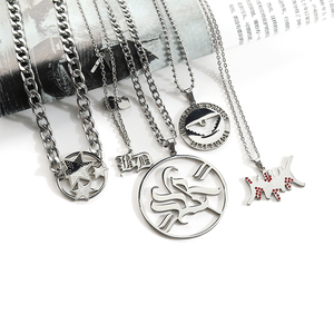 Collares de acero inoxidable personalizados para niños, collares a la moda para mejores amigas, <span class=keywords><strong>2022</strong></span> - Product Image 2