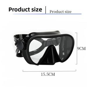 Masker selam tahan air wajah penuh silikon HD dengan bingkai besar Volume rendah untuk dewasa direkomendasikan untuk menyelam skuba - Product Image 2