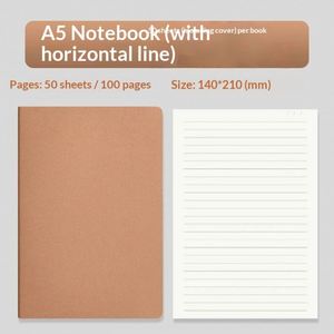Carnet vintage personnalisé format A5 avec couverture en papier kraft, logo, couverture rigide, agenda, journal, bloc-notes, bloc-notes personnalisable pas cher - Product Image 4
