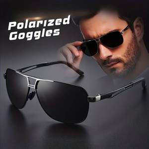 Gafas de Sol Personalizadas con Logotipo, Retro, Metálicas, de Visión Nocturna, con Protección UV400, Fotocromáticas y Polarizadas para Hombre - Product Image 1