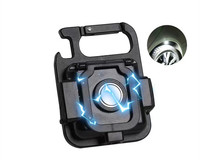 Lampu gantungan kunci LED Mini COB portabel isi ulang USB