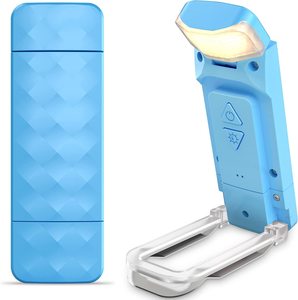 Lampe de lecture LED rechargeable haut de gamme - Lampe de chevet à clipser, blanc chaud, sans scintillement pour la protection des yeux, lampe de lecture USB - Product Image 1
