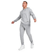Ensemble de survêtement vintage personnalisé pour homme : sweat à capuche et pantalon large avec logo brodé et ourlet effiloché