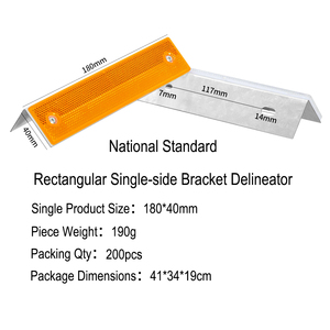 Delimitadores de Tráfico de Aluminio Súper Brillantes, Resistentes a la Intemperie IP68, Reflectores de Barandilla y Marcadores de Carretera de Larga Duración, Sin Necesidad de Energía - Product Image 2