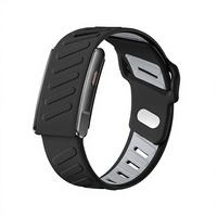 Bracelet intelligent sans écran KR96PRO, ECG, moniteur de fréquence cardiaque, de sommeil, d'oxygène dans le sang, de pression artérielle, bracelet de sport Bluetooth