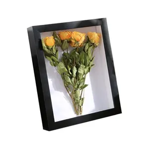 wooden Shadow Box Picture Frame,Dried Flowers display Frame,Graduation Shadow Box for Wall and Tabletop