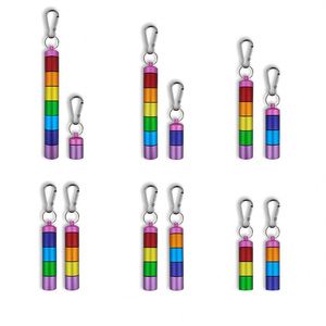 Organisateur de bouteilles multifonctionnel en alliage d'aluminium coloré, 7 compartiments, boîte à pilules de voyage - Product Image 4