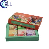 Caja de Regalo Exclusiva con Tapa y Base de Papel Recubierto, Impresión a Color con Logotipo Personalizado, Caja de Embalaje de Lujo para Jabones Perfumados y Cosméticos
