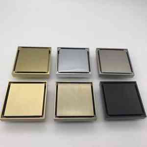 ที่ดัก<span class=keywords><strong>ผม</strong></span>แบบระบายน้ำที่พื้นทองเหลืองขัดเงาทรงสี่เหลี่ยมระบายน้ำที่พื้นในห้องน้ำสีดำมีรูปแบบสเปรย์ฝนแกนวาล์วเซรามิก - Product Image 3