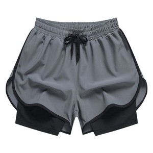 Shorts de sport pour hommes en nylon à séchage rapide, personnalisables avec logo, haute qualité, pour yoga et fitness, avec compression – Vente en gros - Product Image 1