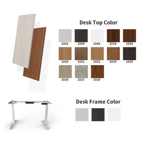 โต๊ะทำงานปรับระดับความสูงด้วยระบบไฟฟ้า ดีไซน์ใหม่ หรูหรา สำหรับผู้บริหาร พร้อมที่เก็บของ - Product Image 6