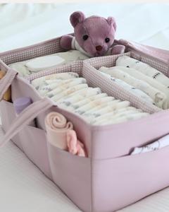 Organizador de Pañales para Bebé, Cesta Organizadora de Pañales con 8 Bolsillos, Lavable, para Recién Nacidos, Bolsa de Transporte para Cambiador o Auto - Product Image 5