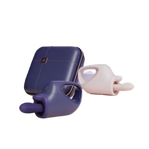 <span class=keywords><strong>Masturbador</strong></span> púrpura AK G1 <span class=keywords><strong>profesional</strong></span> de alta calidad para mujeres, cañón telescópico completamente automático, vibrador de tamaño de equipaje - Product Image 2