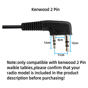 Auriculares Retevis con Micrófono de Brazo para Walkie Talkie, Compatibles con RT68 <span class=keywords><strong>H</strong></span>-777S, Auriculares de Radio Bidireccional de 2 Pines (1 Unidad) - Product Image 2