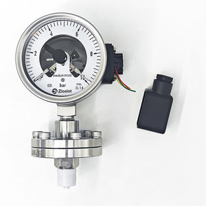 Manometer-Manometer mit End schalter Ausgangs <span class=keywords><strong>alarm</strong></span> Elektrischer Kontakt 0-10bar Negative <span class=keywords><strong>Differential</strong></span> luft NPT-Manometer - Product Image 4