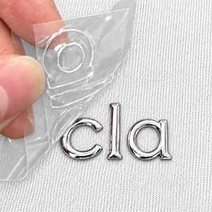 Custom Clothing LOGO High Quality 3D Embossed Metal TPU Heat Transfer Patches <strong>Iron</strong> <strong>on</strong> <strong>Labels</strong> <strong>for</strong> Yoga <strong>Clothes</strong> Activewear and Hat - Product Image 1