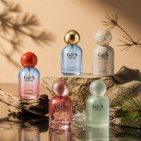 Botol Parfum Kaca Kosong ODM 50ml Tutup Bulat Isi Ulang Botol Wewangian Mewah