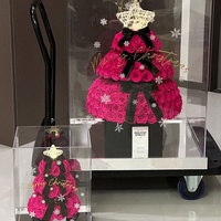 Rose éternelle géante de Floyd en forme de sapin de Noël, coffret cadeau haut de gamme pour la Saint-Valentin, anniversaire, déclaration d'amour