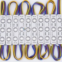 Module LED Samsung SMD 5730 DC12V, éclairage IP68 étanche, 3 LED, éclairage arrière, éclairage de miroir, rouge, bleu, vert, blanc, puces LED