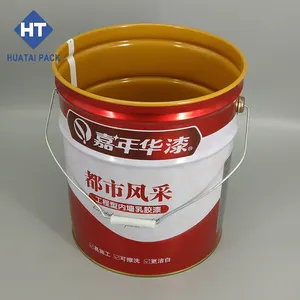 Metal Buckets With Lock Ring Lid And Metal Handle Used For Packaging Paint /inks/grease Or Hazardous Chemical