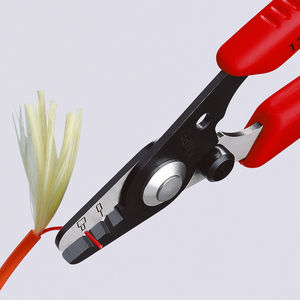 Outil de précision Knipex pour dénuder les câbles à fibres optiques, 12 mm, pour dénuder les câbles optiques - Product Image 1