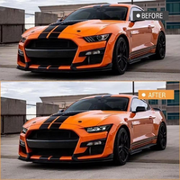 Ford Mustang 2015 bis 2017 Upgrade LED-Scheinwerfer Mit Tagfahrlicht Plug-and-Play Frontlichter Auto-Zubehör Scheinwerfer