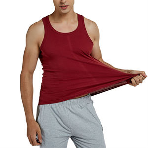 Camiseta Deportiva de Tirantes para Hombre, 100% Algodón, Talla Grande, Ropa Interior Juvenil, Capa Base de Verano, Chaleco Sin Mangas Ajustado para Gimnasio - Product Image 6